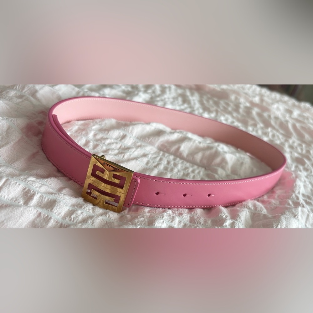 NWT • Givenchy • Reversible 4G Leather Belt • Bright Pink 75 (30'') -Authentic - Picture 5 of 9
